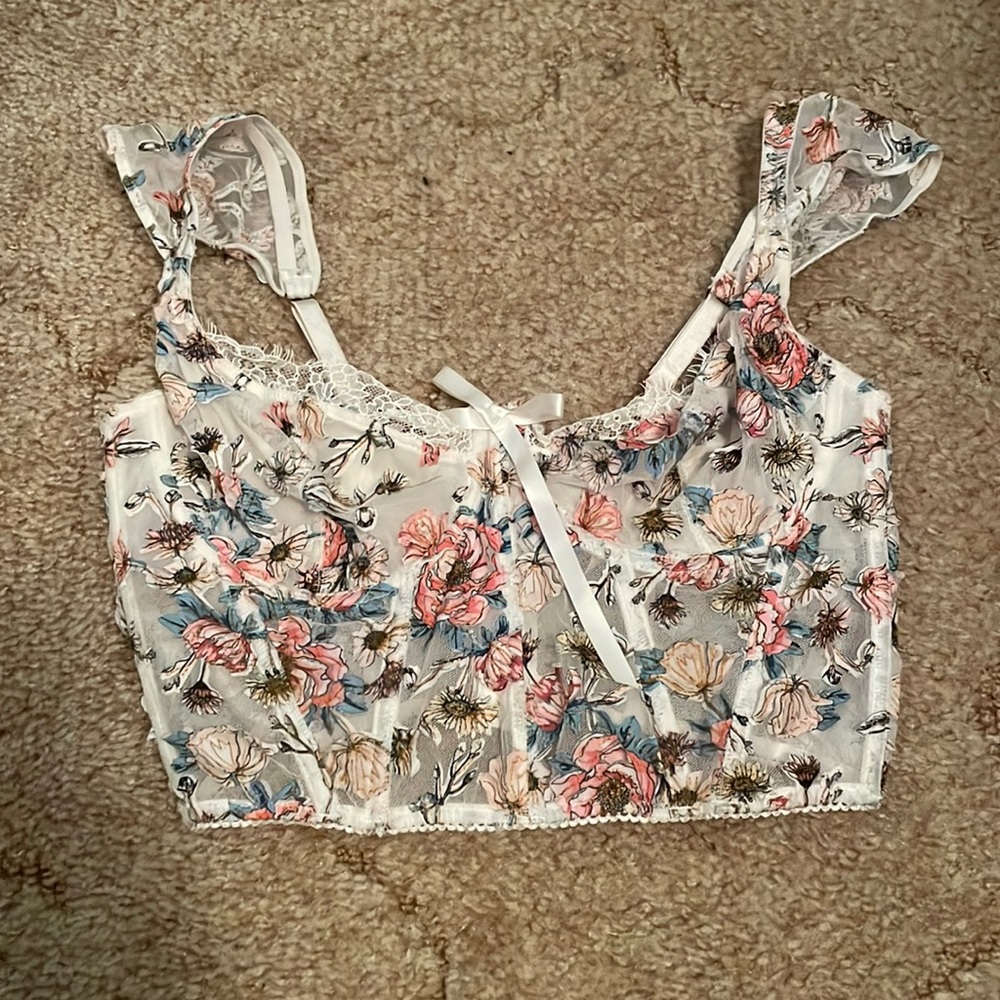 rare VS dream angels unlined bra/top corset